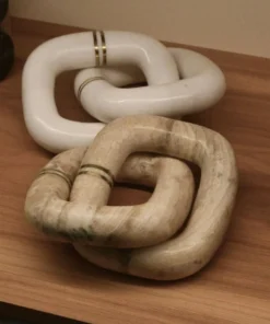 Made Goods Kelton Sculpture White Stone New Arrivals