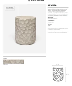 Made Goods New Arrivals Kemma Stool