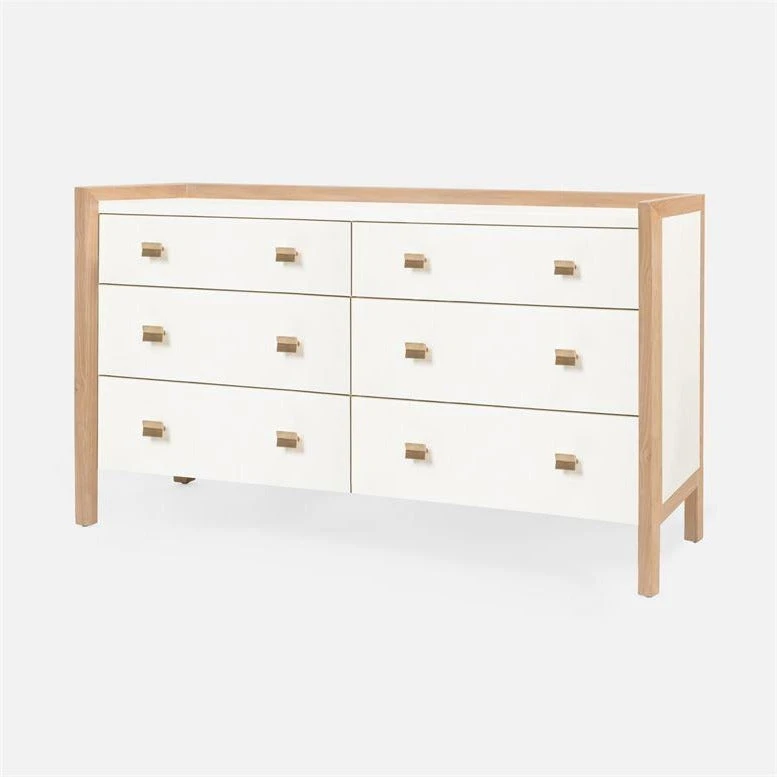 Made Goods Kennedy 60" Dresser Pristine And Light Bleached Oak 2 Made Goods Kennedy 60" Dresser Pristine And Light Bleached Oak