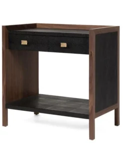 Made Goods Kennedy Double Nightstand Black And Walnut New Arrivals
