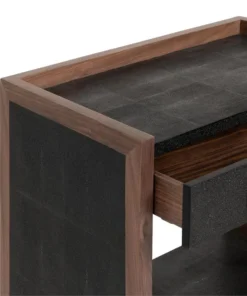 Made Goods Kennedy Double Nightstand Black And Walnut New Arrivals
