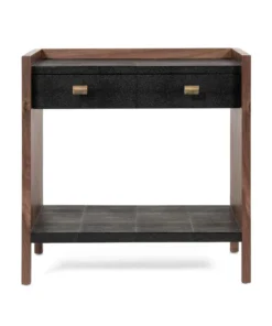 Made Goods Kennedy Double Nightstand Black And Walnut New Arrivals