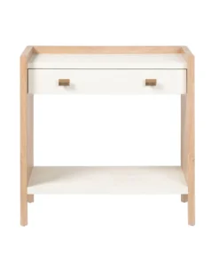 Made Goods Kennedy Double Nightstand Pristine And Bleached Oak New Arrivals