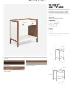 Made Goods Kennedy Single Nightstand Pristine And Bleached Oak 9 Made Goods Kennedy Single Nightstand Pristine And Bleached Oak