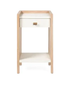 Made Goods Kennedy Single Nightstand Pristine And Bleached Oak