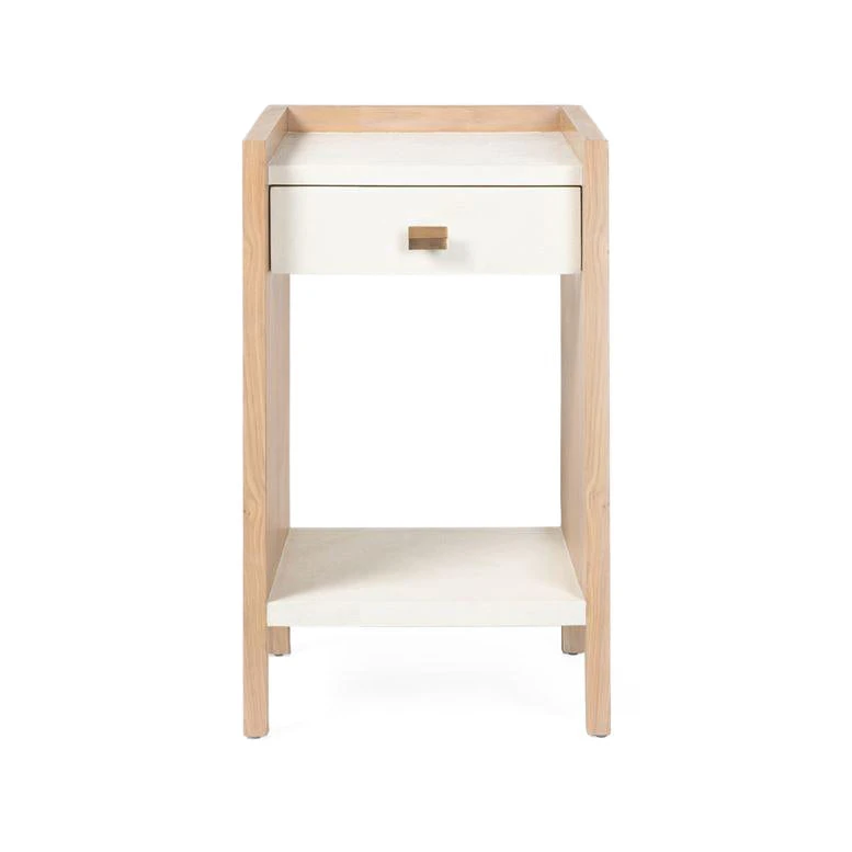 Made Goods Kennedy Single Nightstand Pristine And Bleached Oak 1 Made Goods Kennedy Single Nightstand Pristine And Bleached Oak