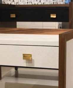 Made Goods Kennedy Double Nightstand Black And Walnut New Arrivals