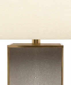 Made Goods Kingston Floor Lamp Sand Faux Shagreen