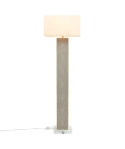 Made Goods Kingston Floor Lamp Sand Faux Shagreen