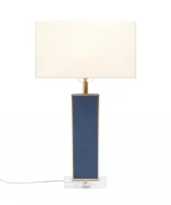 Made Goods Kingston Table Lamp Navy Faux Shagreen New Arrivals
