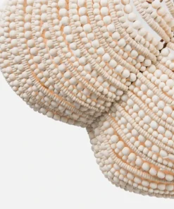 Made Goods New Arrivals Kira Chandelier White Wood Beads