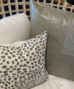 Made Goods Kody Square Pillow Set Storm Leather