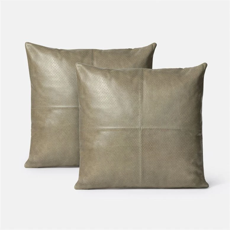 Made Goods Kody Square Pillow Set Storm Leather 3 Made Goods Kody Square Pillow Set Storm Leather