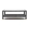 Made Goods Lafeu Rectangle Coffee Table Cool Gray Faux Shagreen New Arrivals