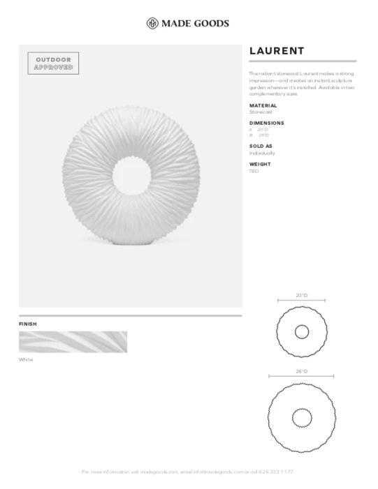 Made Goods Laurent Object White Stone New Arrivals 5 Made Goods Laurent Object White Stone New Arrivals