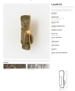 Made Goods Lauritz Sconce Nickel 9 Made Goods Lauritz Sconce Nickel