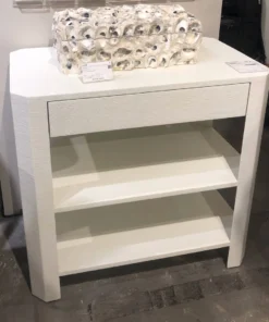 Made Goods New Arrivals Lena Double Nightstand Pristine Faux Raffia