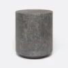 Made Goods New Arrivals Leonia Stool Charcoal Faux Linen