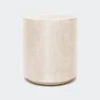 Made Goods Leonia Stool Warm Silver Faux Linen New Arrivals