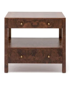 Made Goods New Arrivals Lindsey Double Nightstand Walnut Veneer