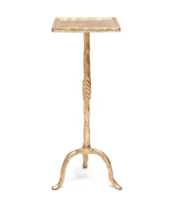 Made Goods New Arrivals Maddy Drinks Table Gold Twisted Iron