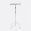 Made Goods New Arrivals Maddy Drinks Table Silver Twisted Iron