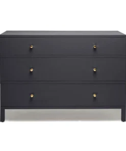 Made Goods New Arrivals Maris Dresser Dark Navy Faux Belgian Linen