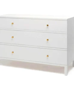 Made Goods Maris Dresser Designer White Faux Belgian Linen New Arrivals