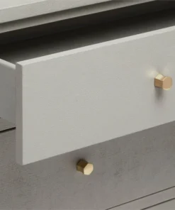 Made Goods Maris Dresser Light Grey Faux Belgian Linen