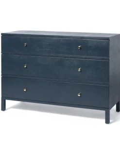Made Goods Maris Dresser True Navy Faux Belgian Linen