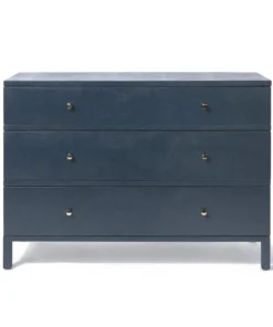 Made Goods Maris Dresser True Navy Faux Belgian Linen