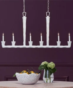 Made Goods New Arrivals Maxwell Pendant White Gesso Concrete