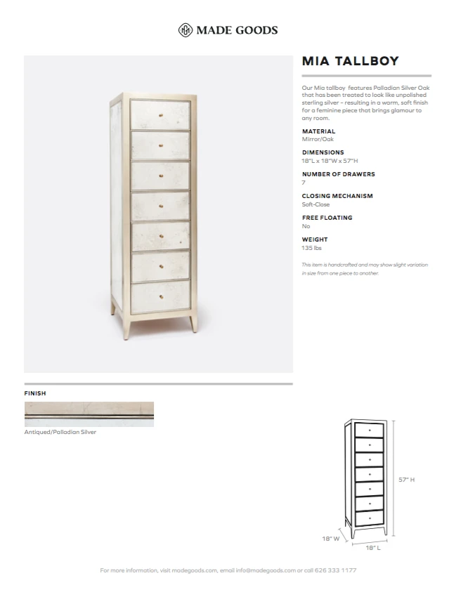 Made Goods Mia Tallboy Palladian Silver Oak New Arrivals 3 Made Goods Mia Tallboy Palladian Silver Oak New Arrivals
