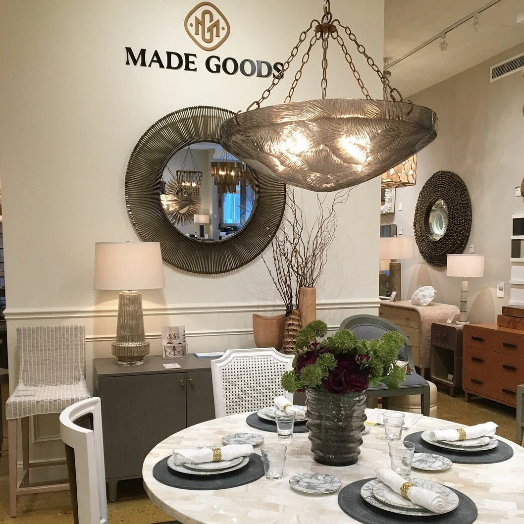 Made Goods New Arrivals Mikolas Chandelier Gold Metal 4 Made Goods New Arrivals Mikolas Chandelier Gold Metal