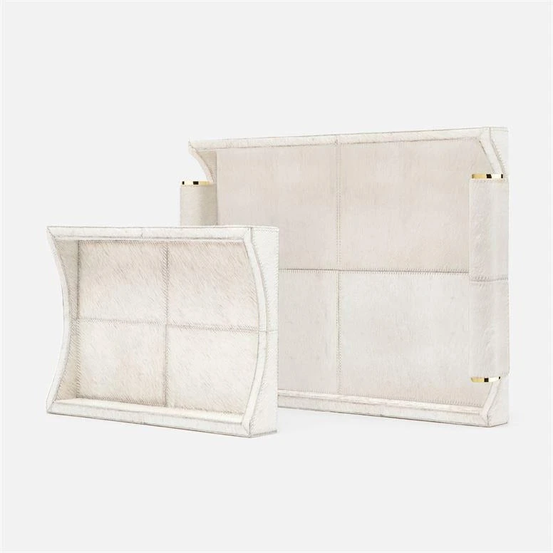 Made Goods New Arrivals Nate Tray Set White Hair On Hide 1 Made Goods New Arrivals Nate Tray Set White Hair On Hide
