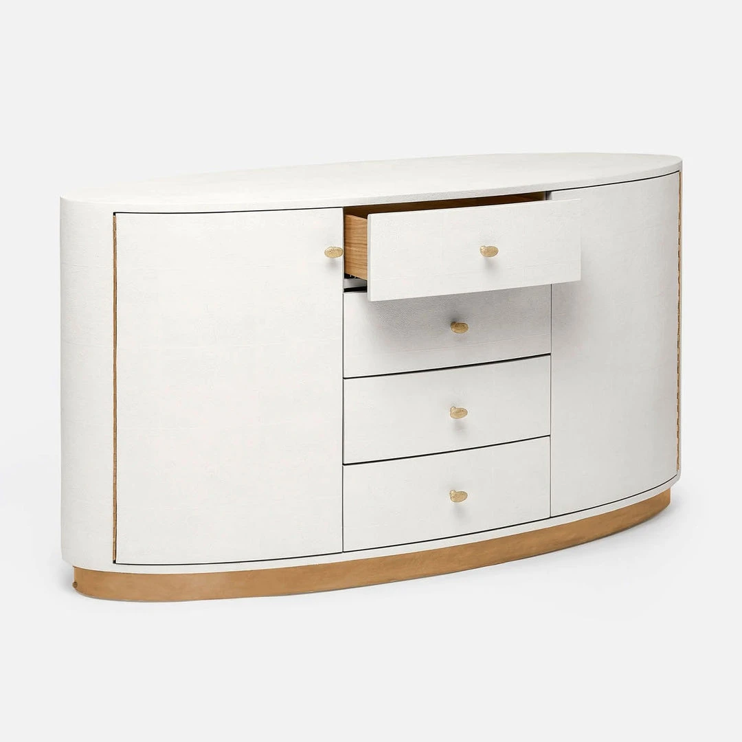 Made Goods Nerine Buffet Pristine Vintage Faux Shagreen And Brass New Arrivals 5 Made Goods Nerine Buffet Pristine Vintage Faux Shagreen And Brass New Arrivals