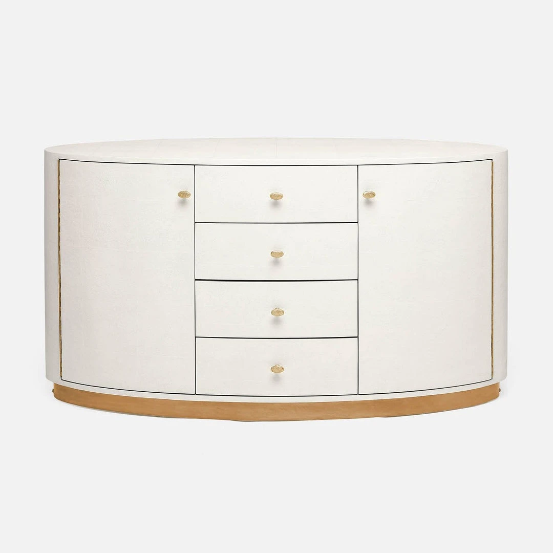 Made Goods Nerine Buffet Pristine Vintage Faux Shagreen And Brass New Arrivals 1 Made Goods Nerine Buffet Pristine Vintage Faux Shagreen And Brass New Arrivals