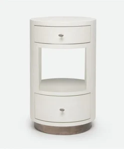 Made Goods New Arrivals Nerine Single Nightstand Silver