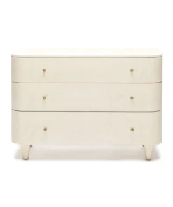 Made Goods New Arrivals Olivia 3 Drawer Dresser Off White Faux Raffia