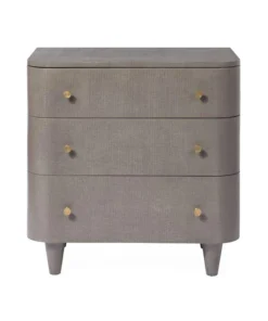 Made Goods Olivia Double Nightstand Seal Faux Raffia New Arrivals