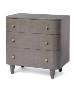 Made Goods Olivia Double Nightstand Seal Faux Raffia New Arrivals