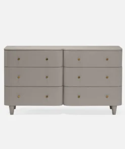 Made Goods New Arrivals Olivia 6 Drawer Dresser Seal Faux Raffia