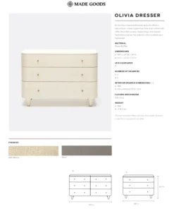Made Goods New Arrivals Olivia 6 Drawer Dresser Seal Faux Raffia 7 Made Goods New Arrivals Olivia 6 Drawer Dresser Seal Faux Raffia