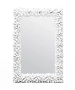 Made Goods Ophelia Rectangle Mirror White