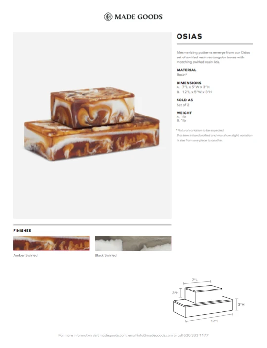 Made Goods Osias Box Set Amber 5 Made Goods Osias Box Set Amber