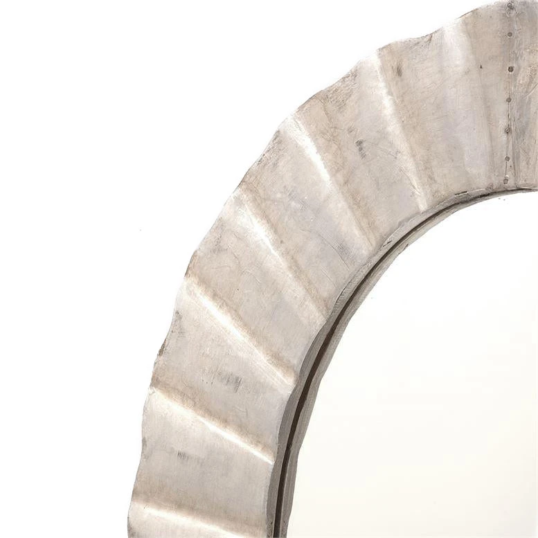 Made Goods Lara Oval Mirror Antique Silver 2 Made Goods Lara Oval Mirror Antique Silver