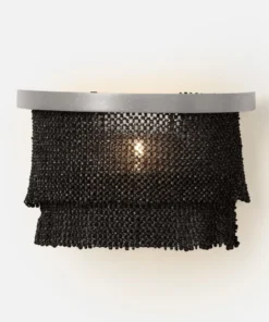 Made Goods Patricia Sconce Black And Silver Wide