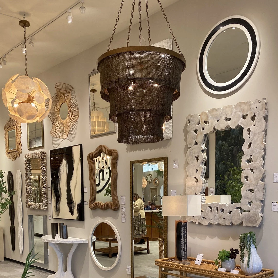 Made Goods Patricia Chandelier Bronze Coco Beads And Gold Metal 2 Made Goods Patricia Chandelier Bronze Coco Beads And Gold Metal