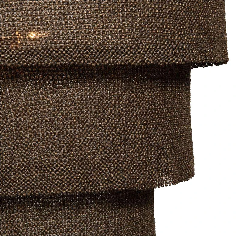 Made Goods Patricia Chandelier Bronze Coco Beads And Gold Metal 4 Made Goods Patricia Chandelier Bronze Coco Beads And Gold Metal