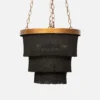 Made Goods Patricia Chandelier Small Black Coco Beads And Gold New Arrivals